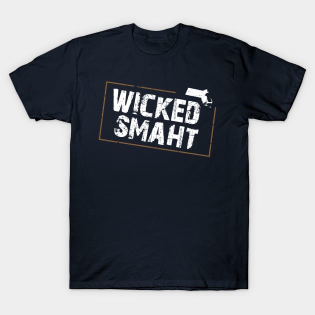 Wicked Smaht Boston Accent T-Shirt by Gold Wings Tees